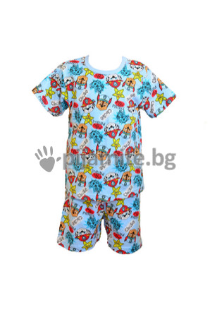 Детски пижами Пижами с къс ръкав Детска пижама - трико - къс ръкав Пес Патрул (1-8г.) 120